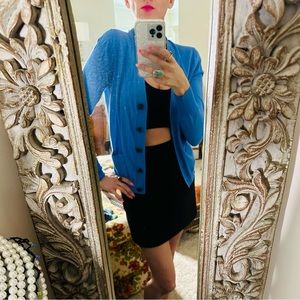 Blue J.Crew cardigan